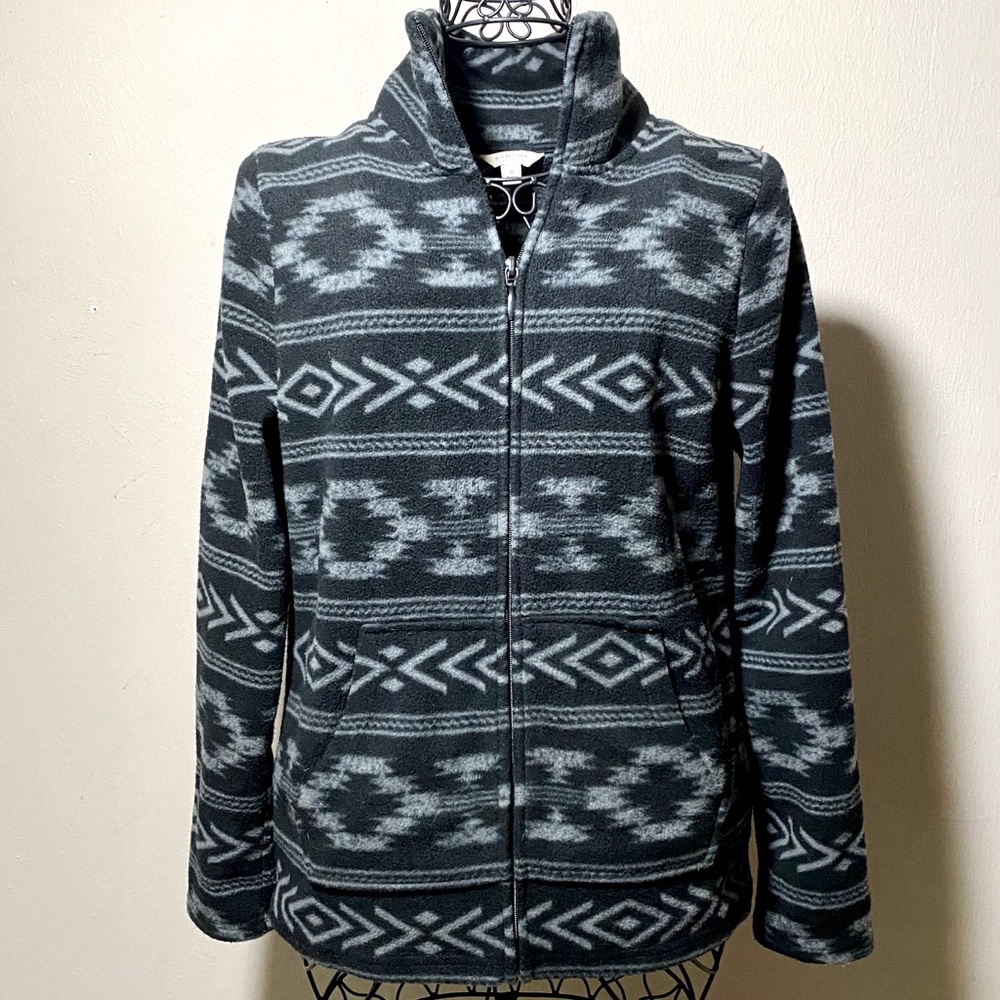 Sonoma Life + Style Fleece Zip Up Jacket
